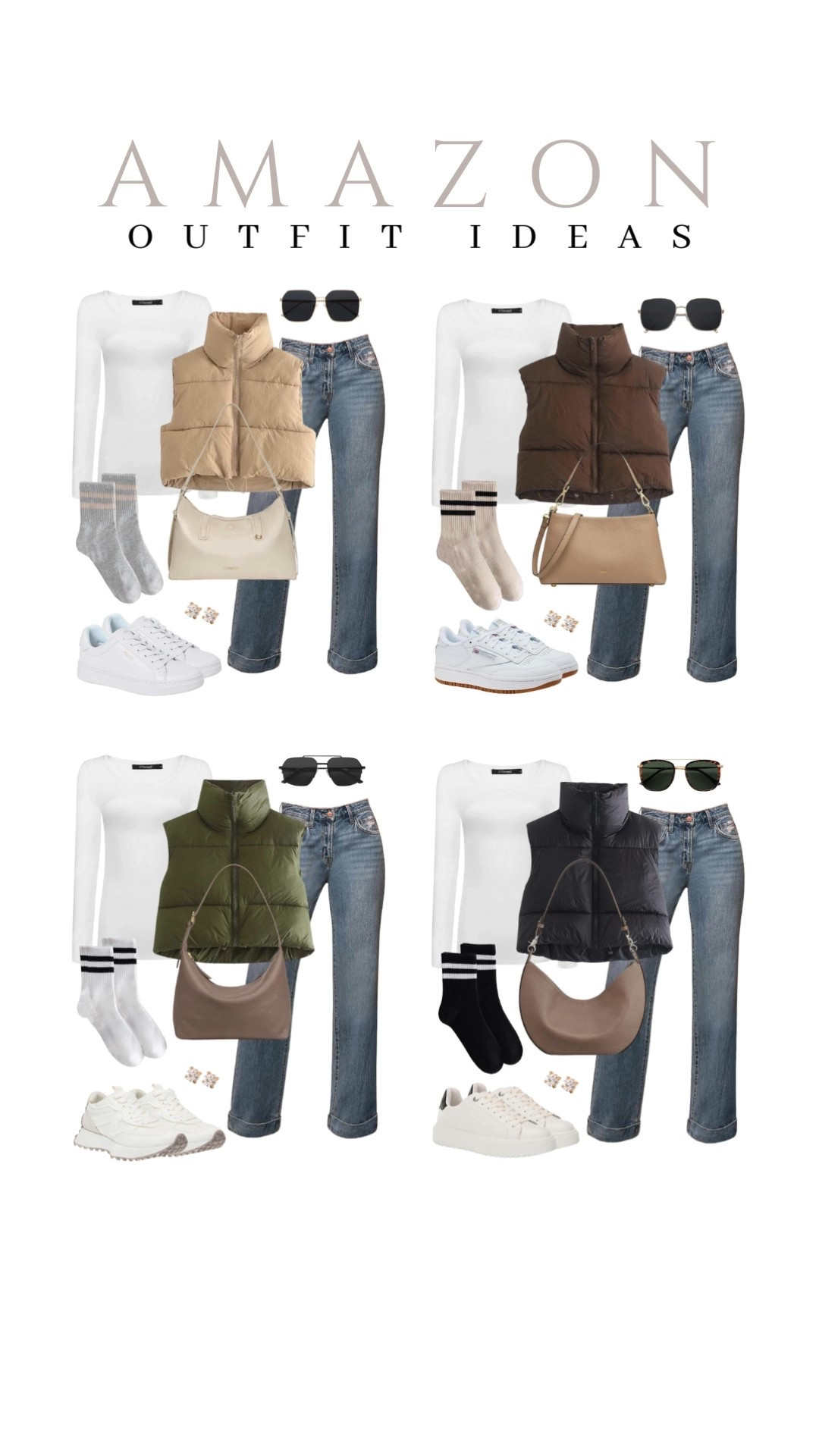 Stay cozy this season with a puffer vest that works with any outfit!
high neck cropped puffer vest, beige shoulder handbag, coach sneakers, casual outfit inspo, capsule wardrobe, favorite finds, top picks, mom outfit, everyday style, trendy look, transitional look, viral style, affordable look, amazon favorites, winter fashion, winter style

#LTKFindsUnder50 #LTKSeasonal #LTKU