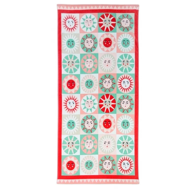 Mainstays Oversized Cotton Blend Blend Beach Towel, 36 x 72 in, Aztec | Walmart (US)