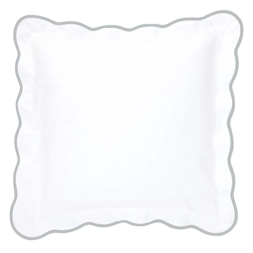 Gray Pique Scallop Bedding | Biscuit Home