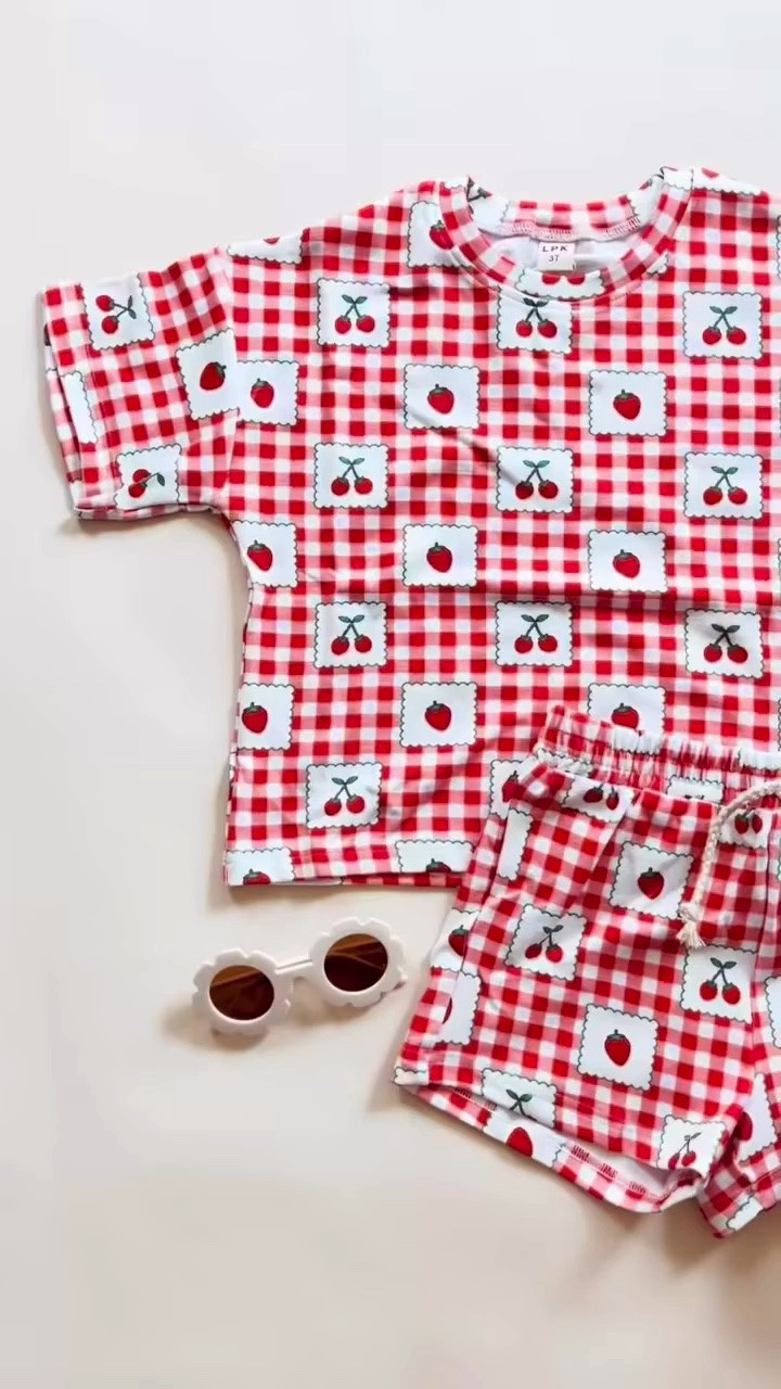 Kids matching set
Kids cherry outfit 
Summer kids style

#LTKBaby #LTKKids #LTKSeasonal