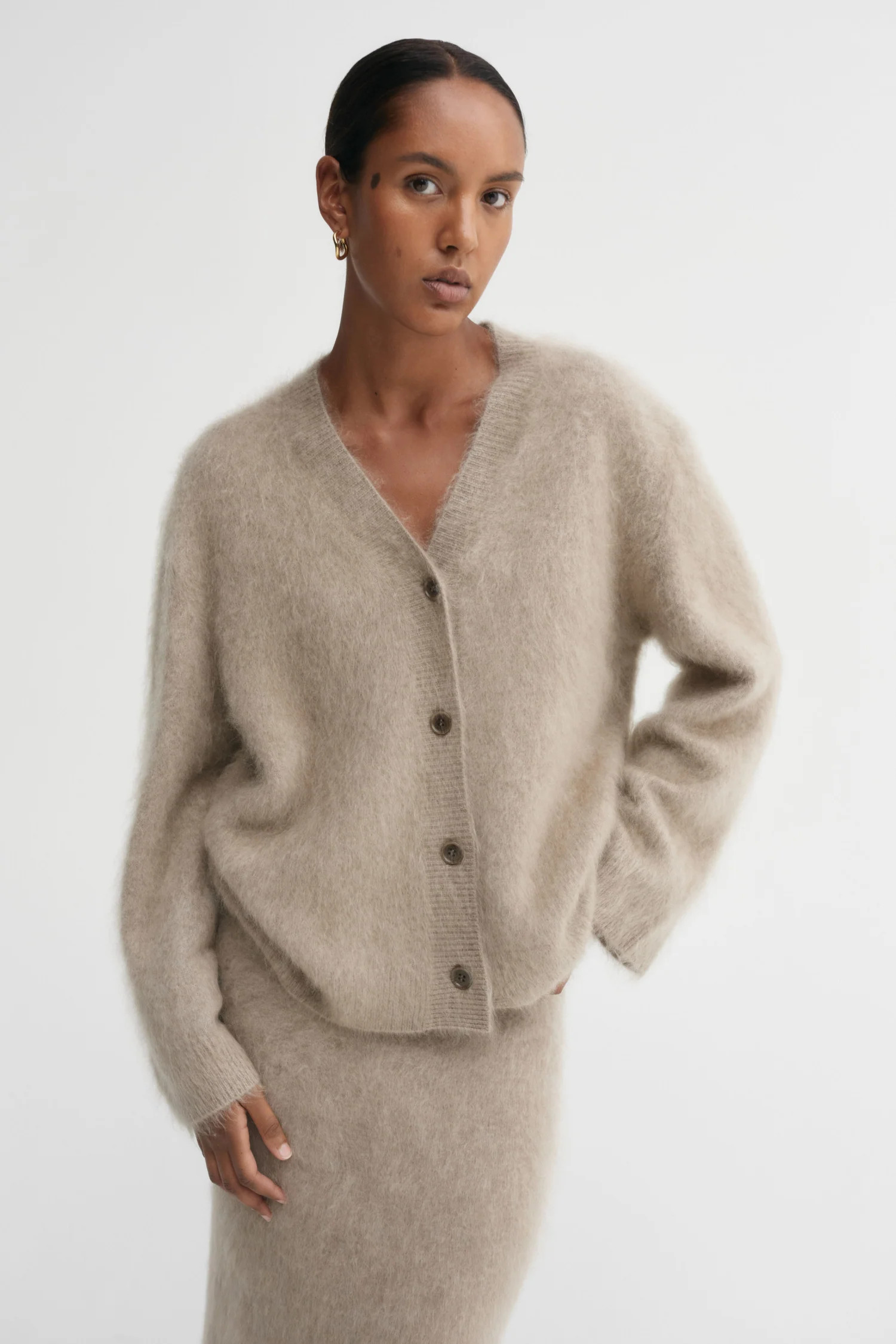 Macy Cardigan, nougat | Almada Label