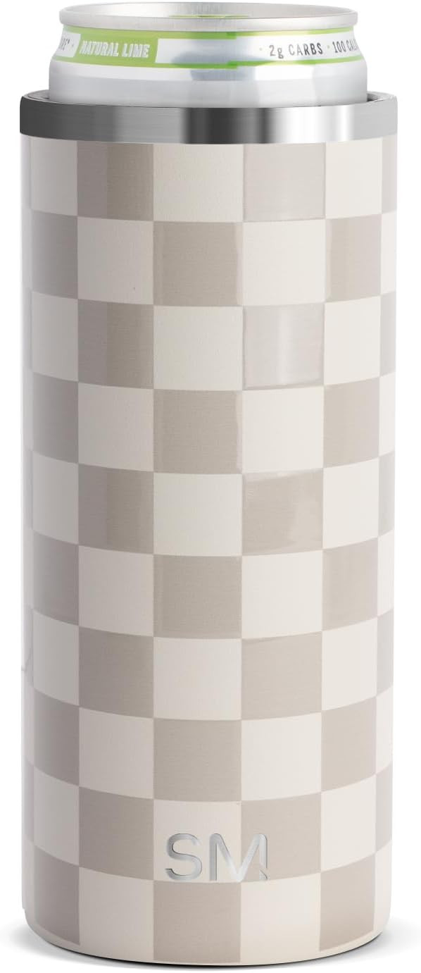 Simple Modern Slim Can Cooler for Energy Drinks, Seltzers | Checkered | Amazon (US)