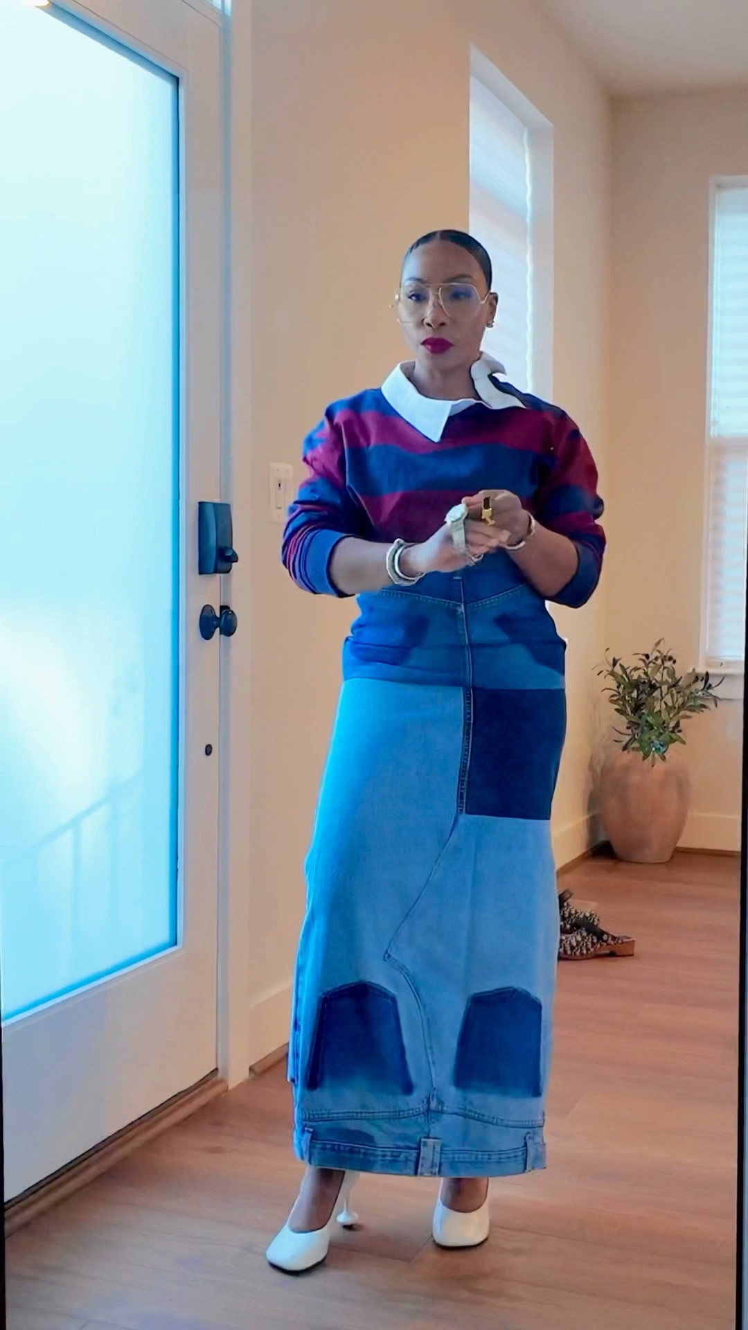 Sometimes finding your vibe is a little trial and error.
You start with a base, swap a jacket, change the shoes, switch the bag, and maybe even redo the hair… until everything clicks. 

It’s not about perfection—it’s about that moment when the outfit feels like you.
That’s the magic of personal style—layer by layer, choice by choice, until it speaks your language.

Did I choose the right pieces? Let know which shoes and sunglasses you would have gone with in the comments below. 

For 🔗 to this denim skirt and polo comment “Vibes” below. 

Outfit Details: 
Skirt: comment “Vibes”
Rugby Polo: comment “Vibes”
Heels: @loewe 
Clogs: @dior 
Bag: @gucci 
Sunnies: @hm 

#letsgetdressed #grwmreels #grwmoutfit #grwmreel #ootd #styleinspo #styletips #howtostylevideo #everydayoutfit #casualoutfitideas #casualchicstyle #poloshirts #outfitinspo #styleinfluencer #dcinfluencer #minimalstreetstyle #minimalism #minmalstyledaily

#LTKStyleTip #LTKSaleAlert #LTKShoeCrush