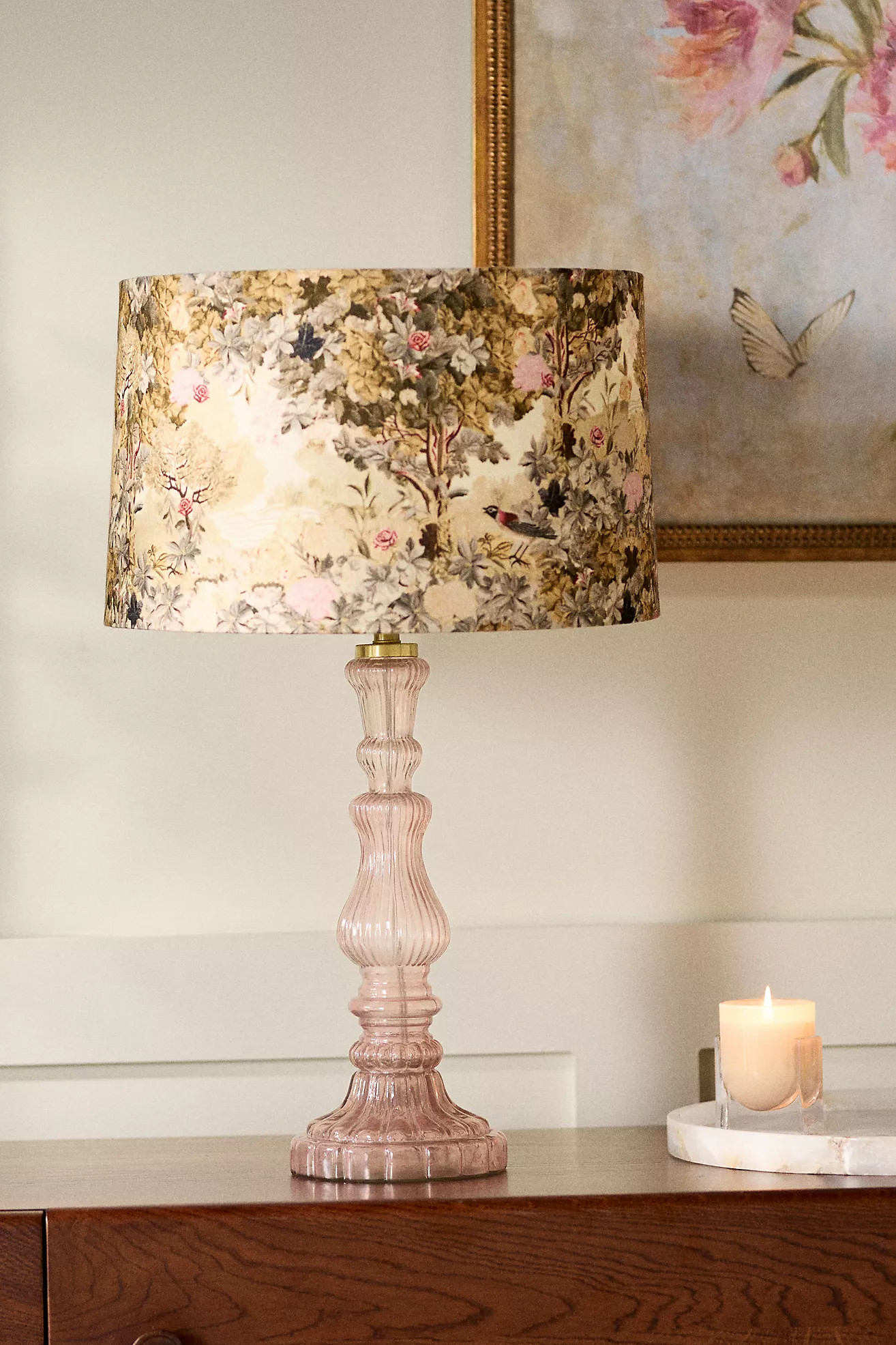 Francois Bird Tapestry Fabric Lamp Shade | Anthropologie (US)