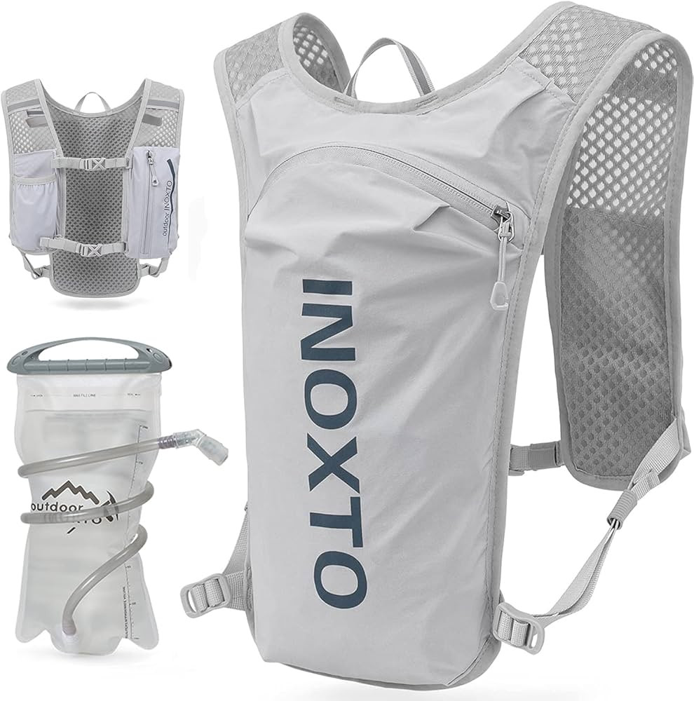 INOXTO Running Hydration Vest Backpack,Lightweight Insulated Pack with 1.5L Water Bladder Bag Day... | Amazon (US)