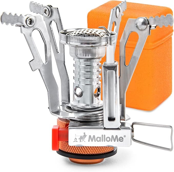 MalloMe Backpacking Stove - Portable Camping Stove - Small Backpack Camp Single Burner for Propan... | Amazon (US)