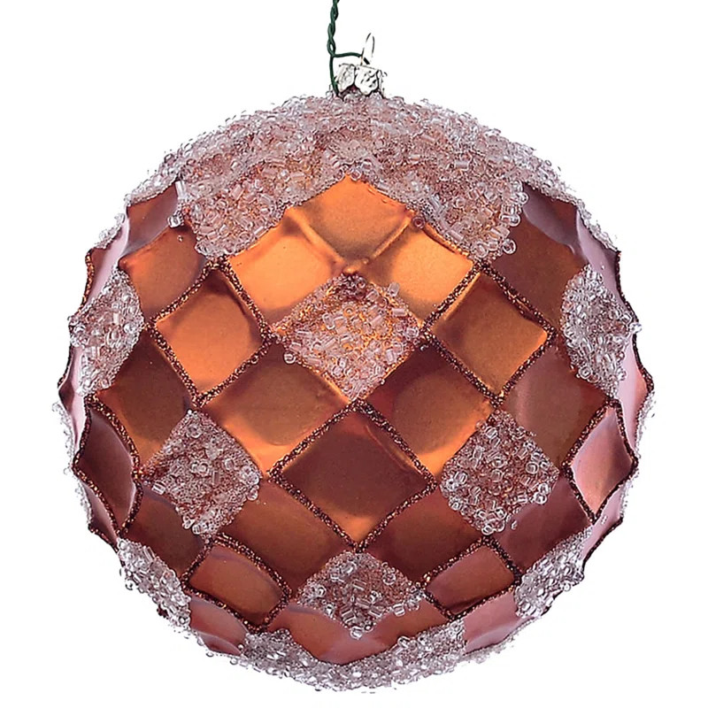 3 Piece Net Beaded Ball Ornament Set (Set of 3) | Wayfair North America