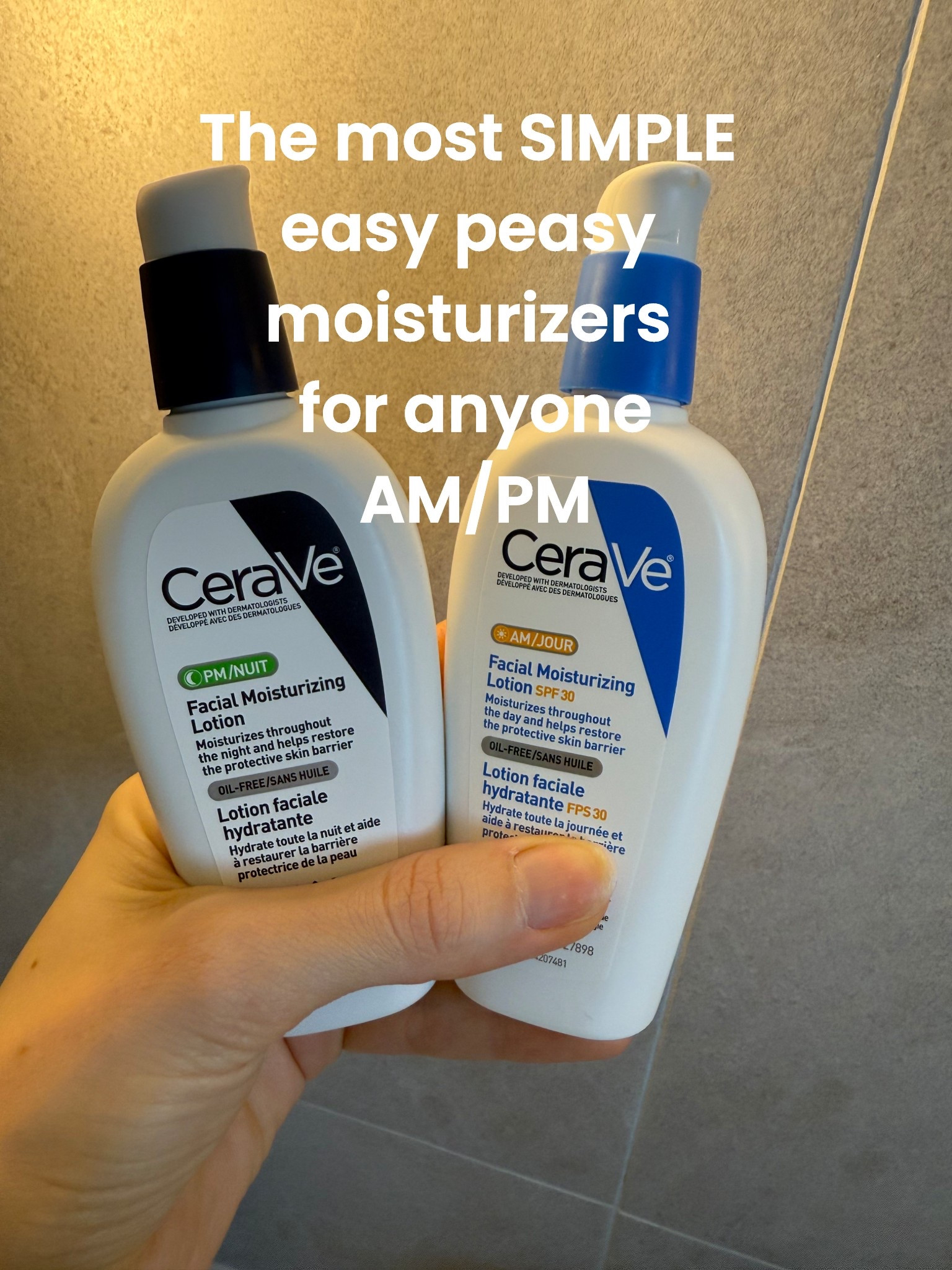 My go-to simple moisturizers that anyone can use. Cerave has a moisturizer for the morning with SPF 30 and cerave has a moisturizer for night time with no sunscreen. Easy, simple, done! This is great for guys too because they love simplicity. Lots of ceramides and niacin and hyloronic acid to keep your skin barrier healthy this winter. #cerave #bestmoisturizer #ltkskincare #protectskinbarrier

#LTKtravel #LTKwinter #LTKhome
