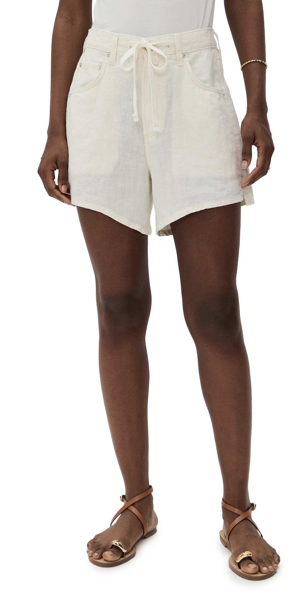 Citizens of Humanity Brynn Drawstring Shorts Vanilla 30 | Shopbop