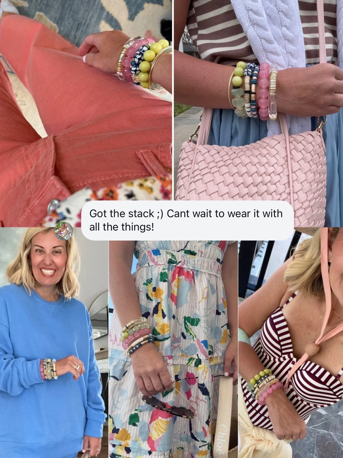 I just love when y’all share with me what you are loving! My stack is gorgeous and perfect for spring/summer! Use code Catherine20 at Allie + Bess. 

#LTKOver40 #LTKdayinmylife #LTKspring