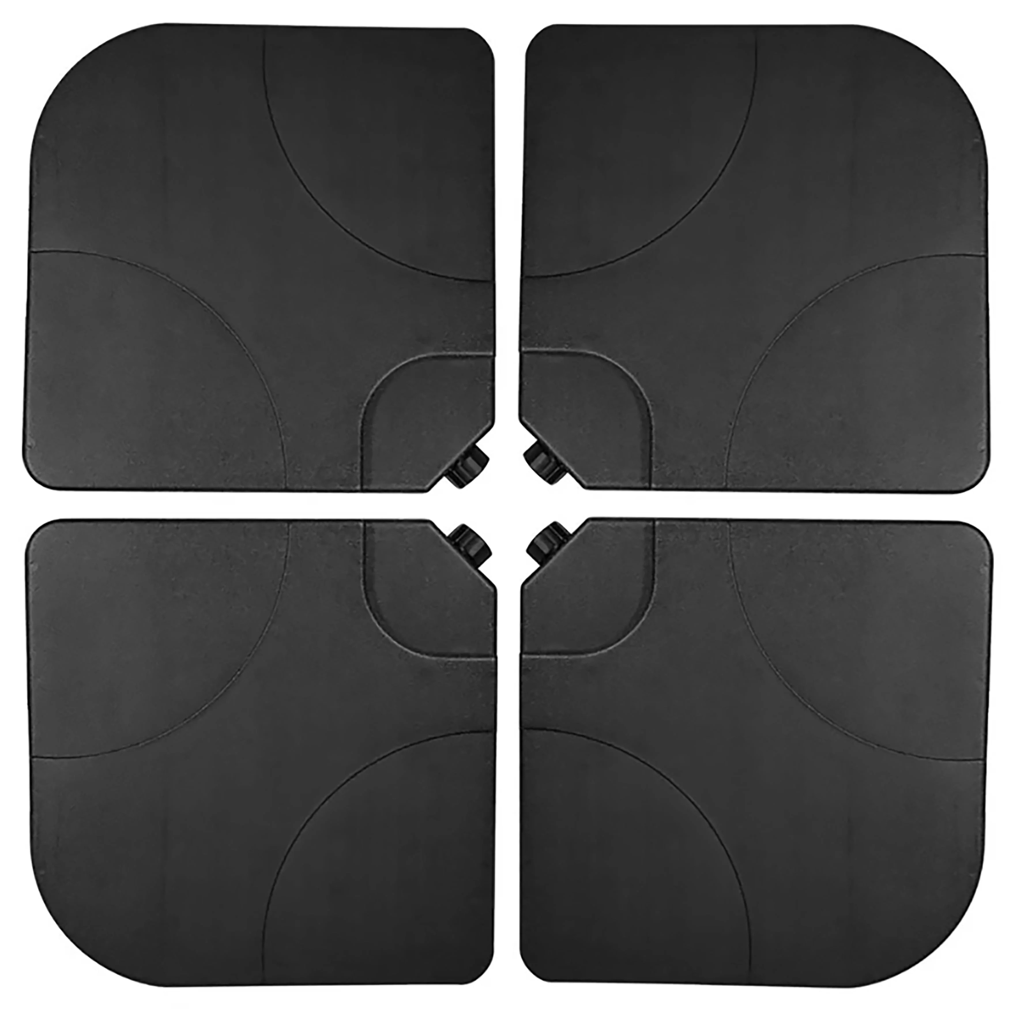 WestinTrends 4PC Universal Plastic Fillable Offset Cantilever Umbrella Base Stand Weights for Out... | Walmart (US)