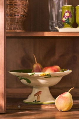 The Faye Icon Stoneware Pedestal Bowl | Anthropologie (US)