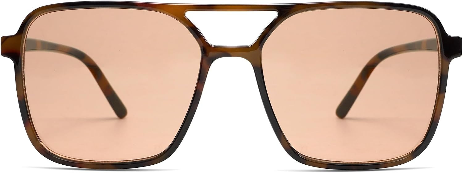 SOJOS Trendy Vintage Aviator Square Sunglasses Womens Men SJ2327 | Amazon (US)