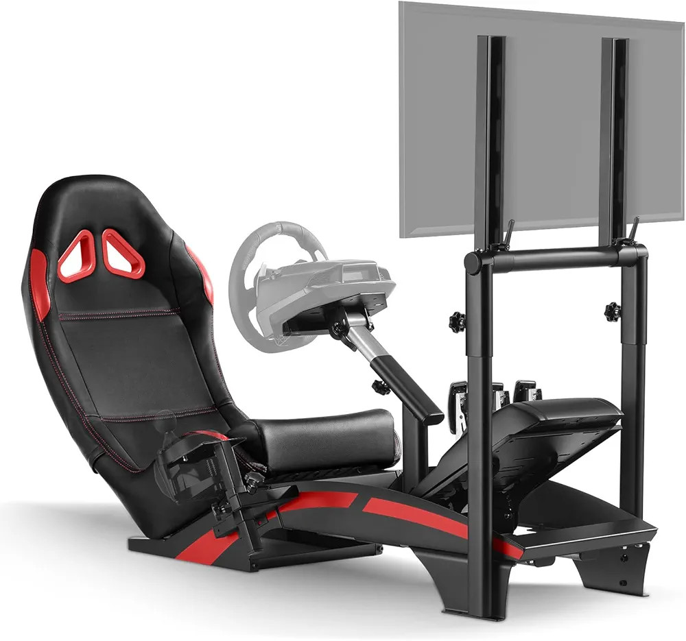 RACGTING Racing Simulator Cockpit with TV Monitor Stand for G PRO Racing Wheel/G29/G920/G923, for... | Amazon (US)