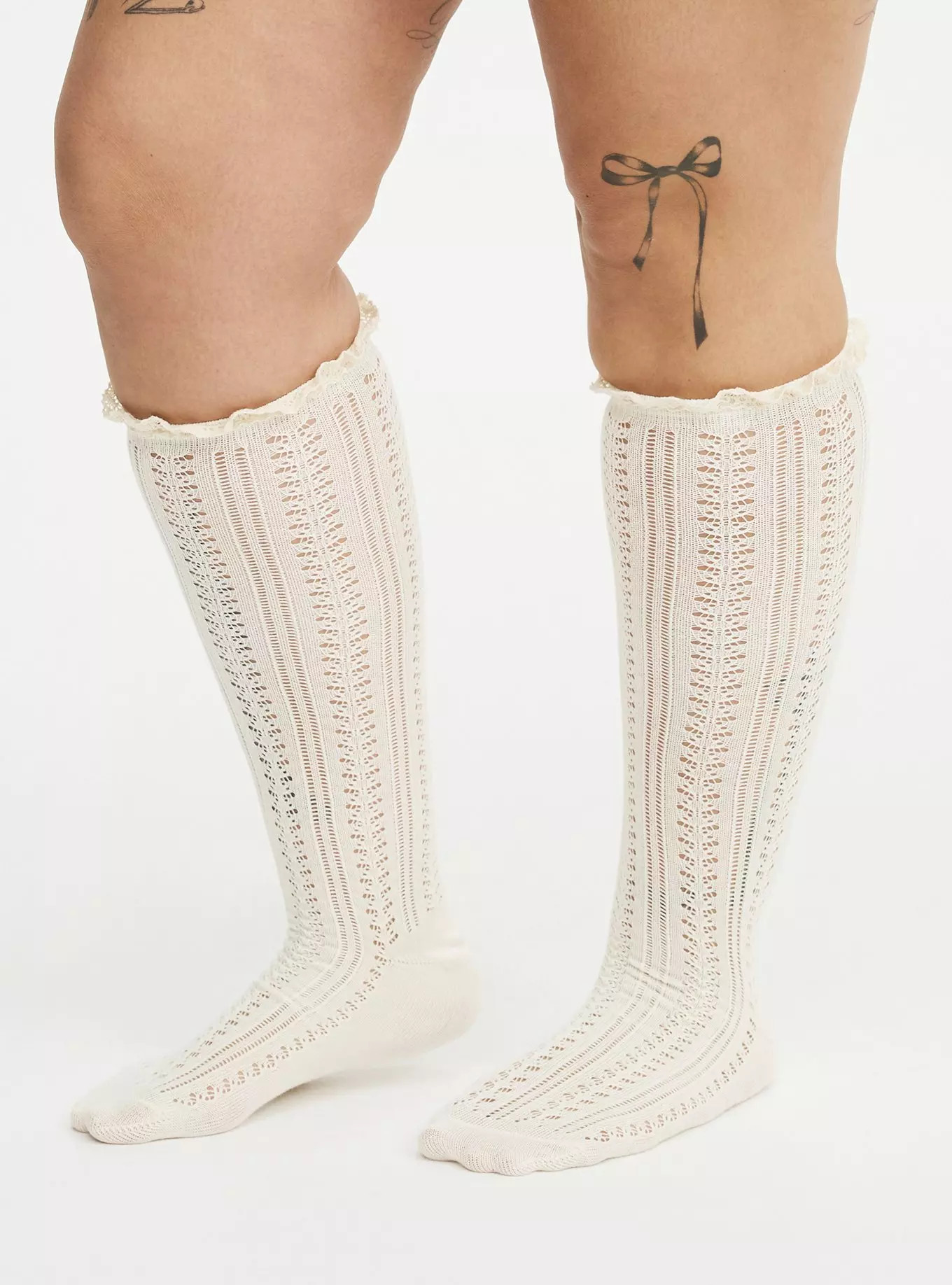 Pointelle Knee-High Sock | Torrid (US & Canada)