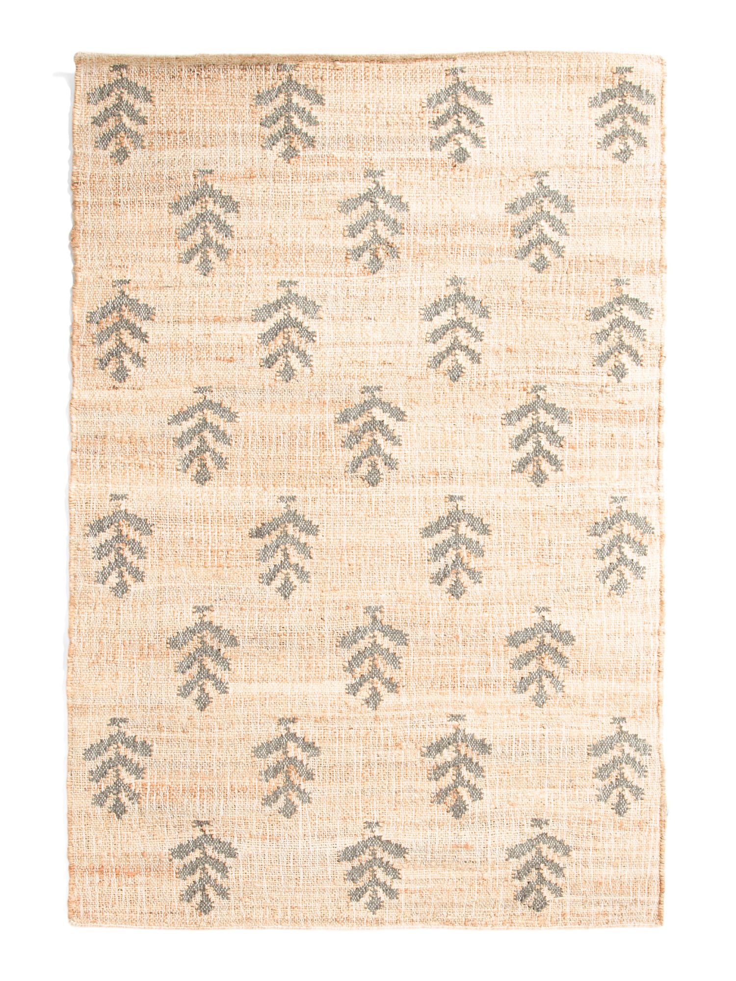 3x5 Hand Woven Wool And Jute Sage Leaf Area Rug | TJ Maxx