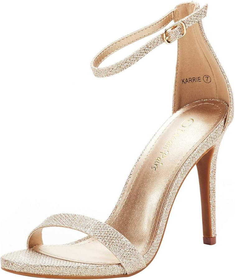 DREAM PAIRS Women's Open Toe High Heels Stiletto Heeled Sandals Sexy Dressy Shoes | Amazon (US)
