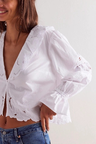 Maisie Cutwork Top | Free People (Global - UK&FR Excluded)