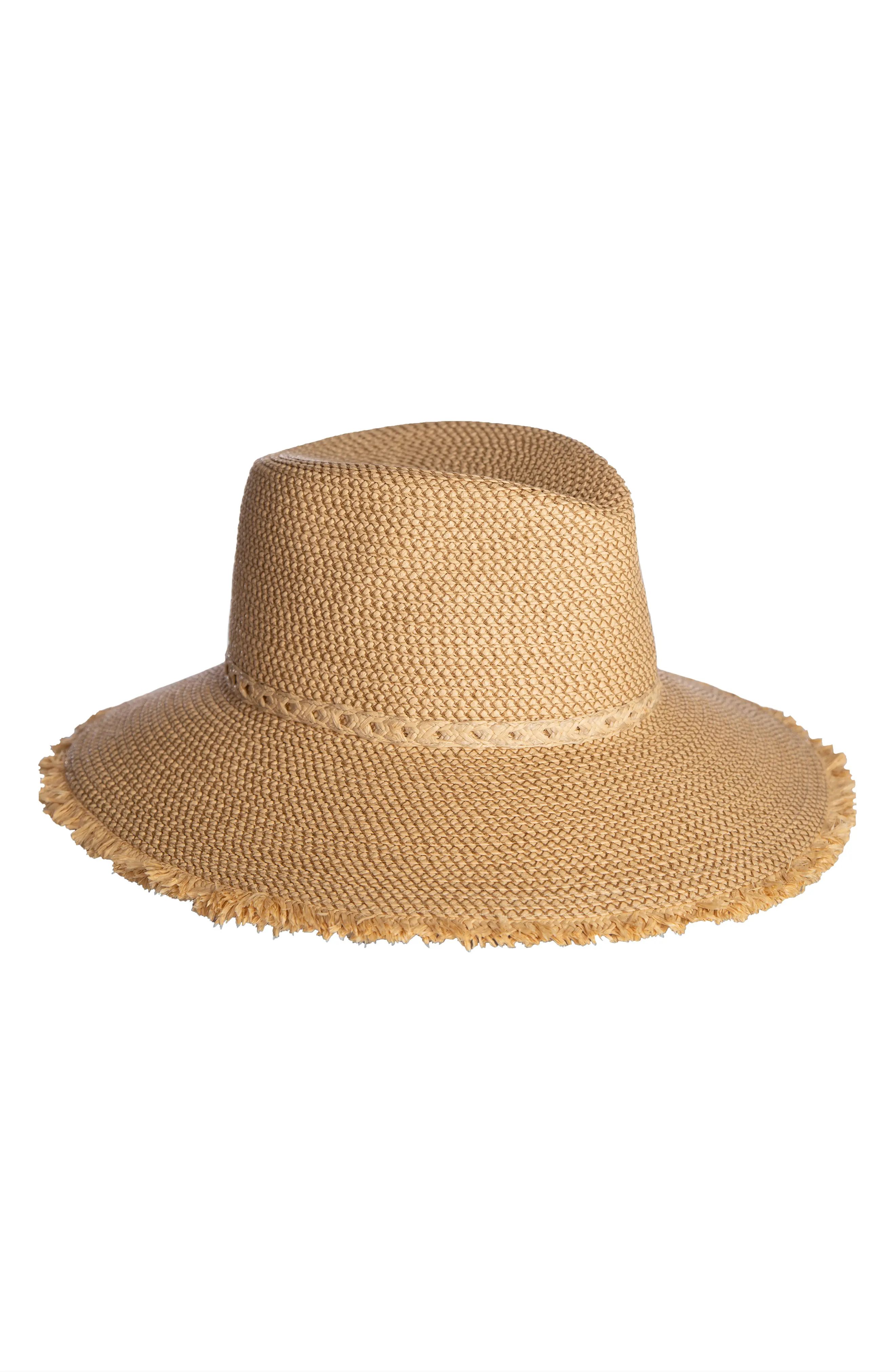 Women's Eric Javits Mykonos Squishee Packable Fedora Sun Hat - Beige | Nordstrom