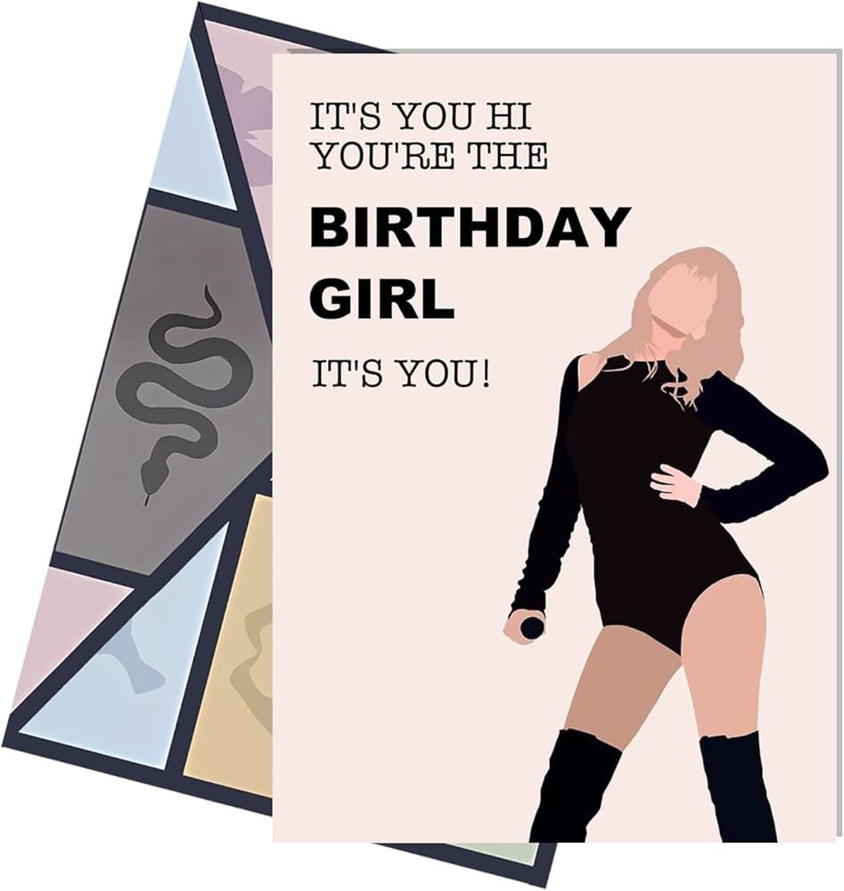Sincerez Music Inspired Birthday Card - Hi, It's You, The Birthday Girl!-Birthday Card for sweet ... | Amazon (US)