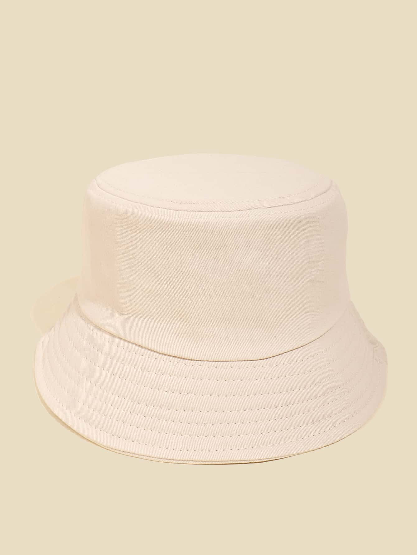 Plain Sun Protection Bucket Hat | SHEIN