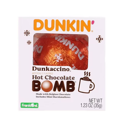 Dunkin' Donuts Dunkaccino Hot Christmas Chocolate Bomb - 1.23oz | Target
