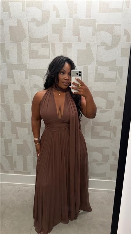 perfect wedding guest dress - so comfortable and flattering🤎

Wearing size Medium (low stock) 

#LTKMidsize #LTKPetite #LTKWedding