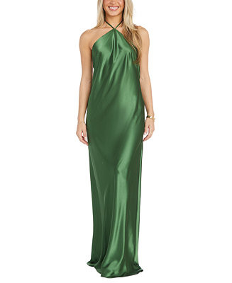 Morgan & Company Juniors' Halter-Neck Slip Dress - Macy's | Macy's