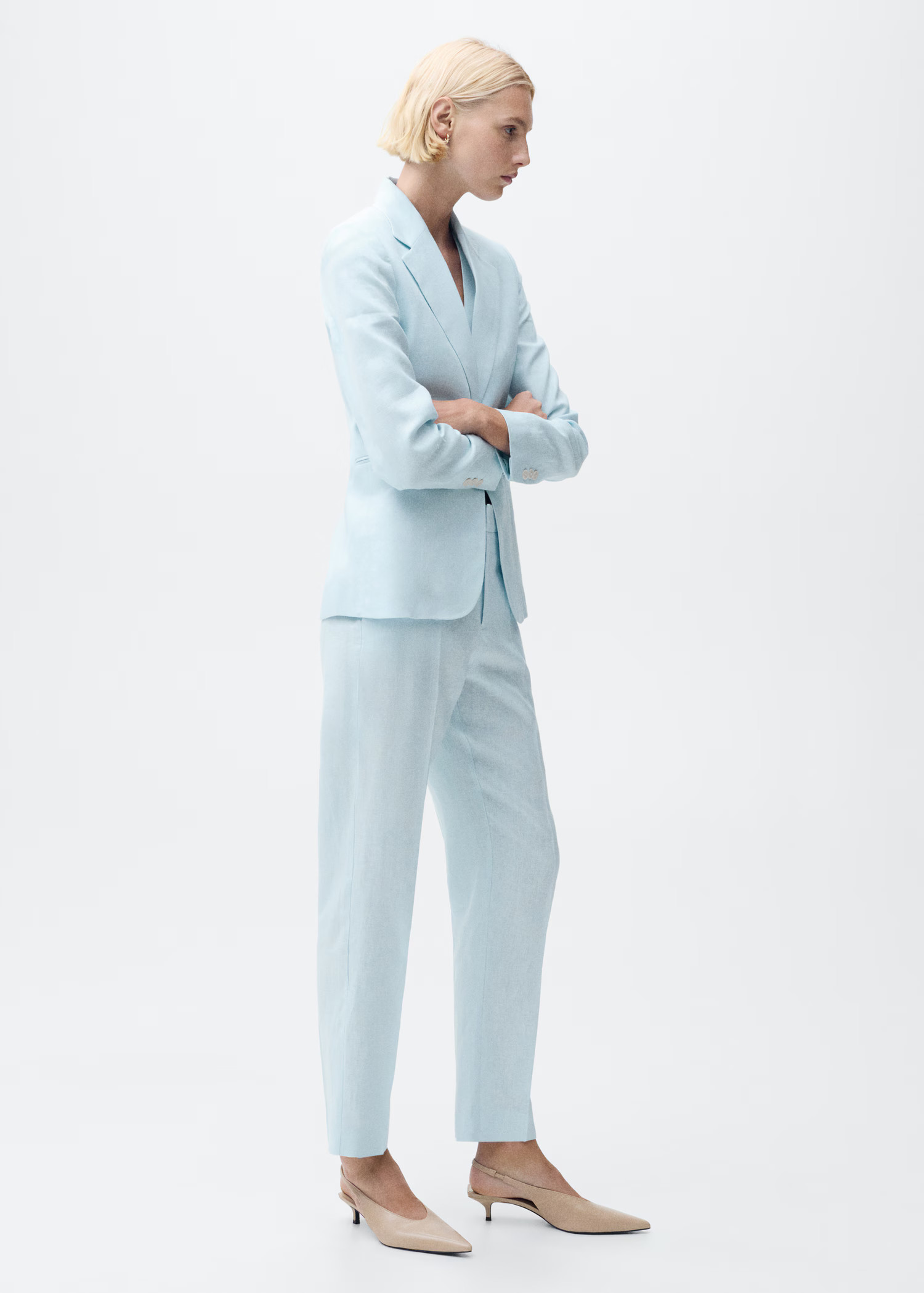Linen suit trousers - Women | MANGO USA | Mango (US/MX/AU)
