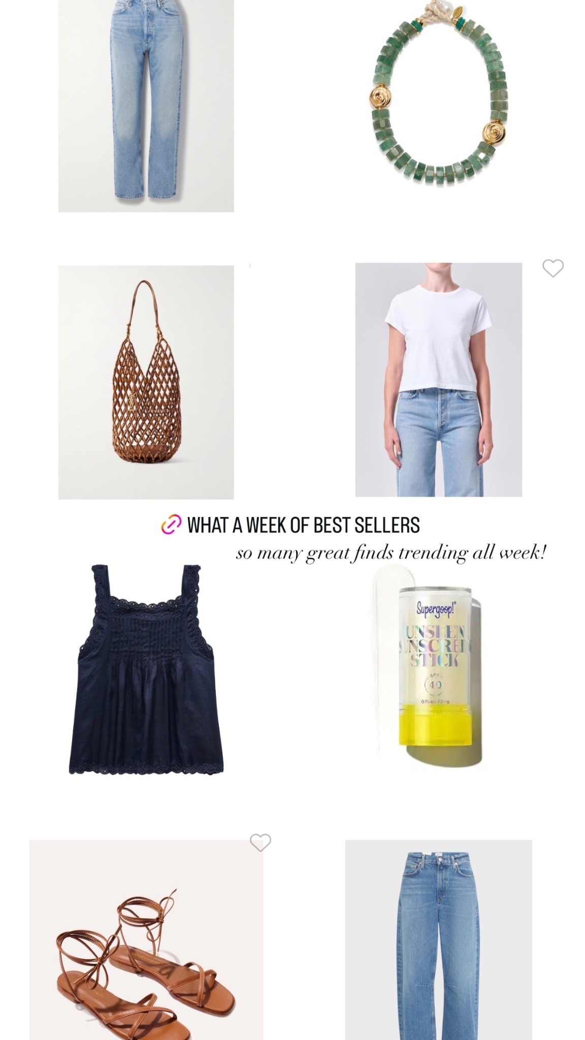 so many great finds trending all week!

@jcrew @Margaux @Ruti @agolde @Tuckernuck @marea @soldout.nyc @ayr

#LTKootd #LTKSeasonal