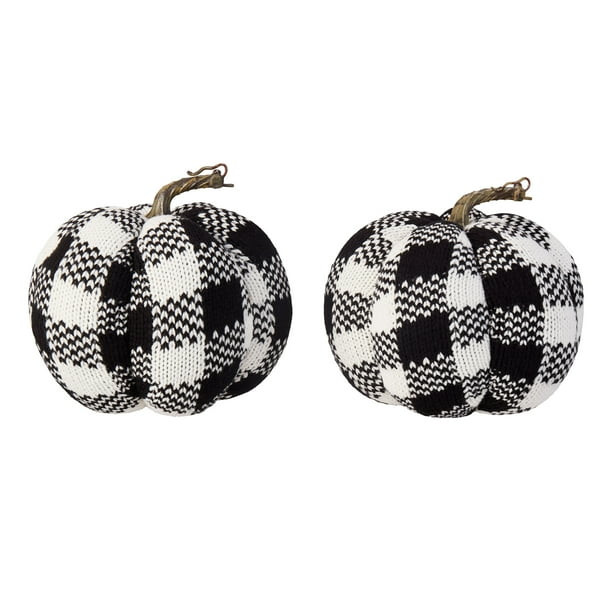 Way To Celebrate Set Of 2 Sweater Pumpkins | Walmart (US)