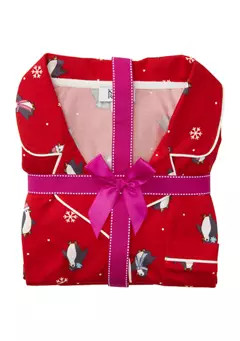 Kim Rogers® Lush Luxe Notch Collar Folded Pajama Set | Belk