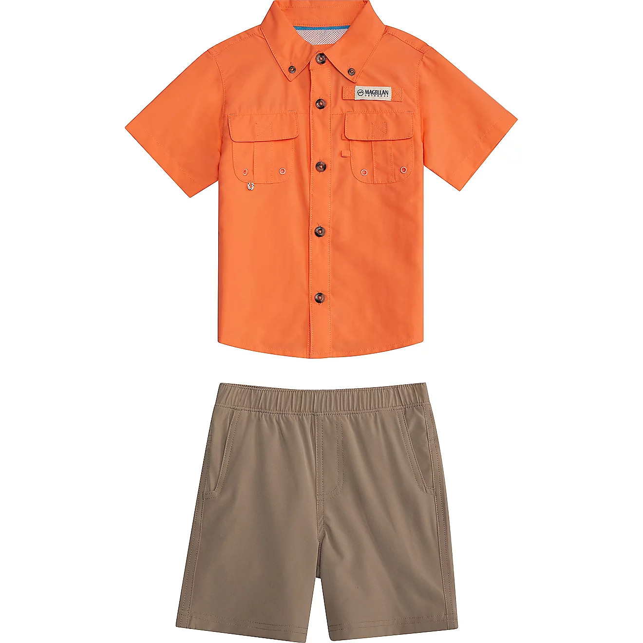 Magellan Outdoors Toddler Boys' Laguna Madre Short-Sleeve Shirt and Shorts Set | Academy | Academy Sports + Outdoors