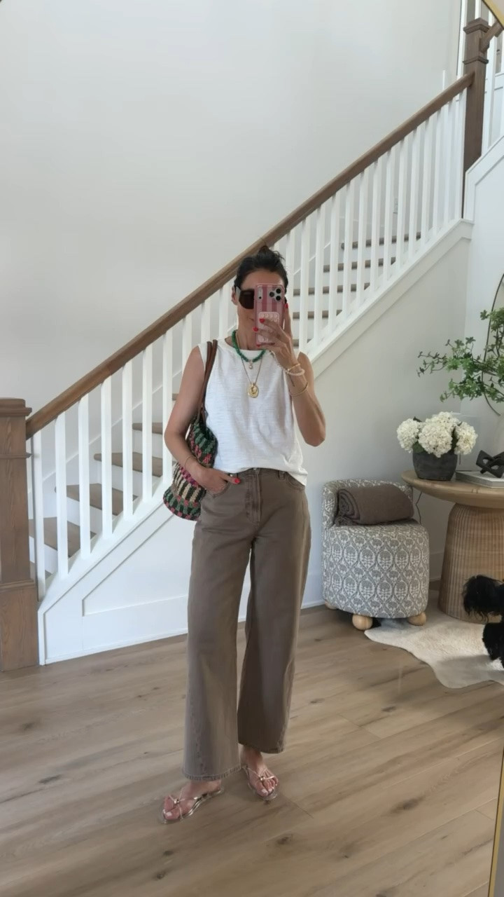 This effortless outfit is one you’ll reach for again and again. The relaxed sleeveless top and neutral wide leg jeans make the perfect combination for everyday wear, and it’s easy to dress up with accessories or keep casual with sandals. It’s simple, comfortable, and looks polished every time.

Neutral outfit, Wide leg jeans, Sleeveless top, Casual summer style, Everyday outfit, Effortless fashion, Elevated basics, Minimal style, Summer wardrobe staple, Chic casual look, annabrstyle

#LTKootd #LTKOver40 #LTKSeasonal