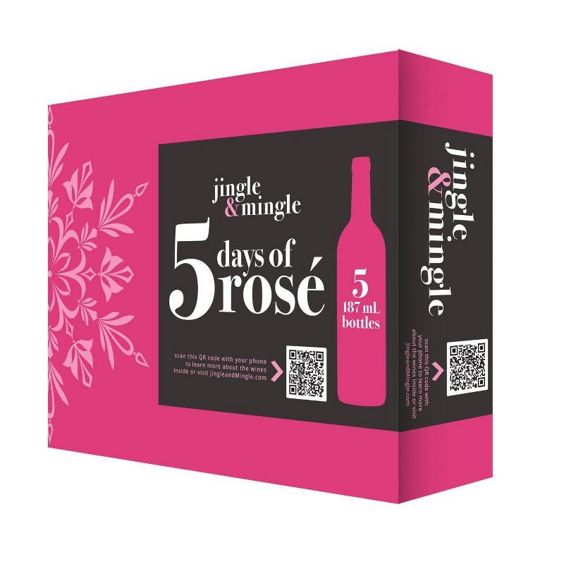 5 Days of Rose Wine Set - 5ct/187ml Bottles - Jingle &#38; Mingle&#8482; | Target