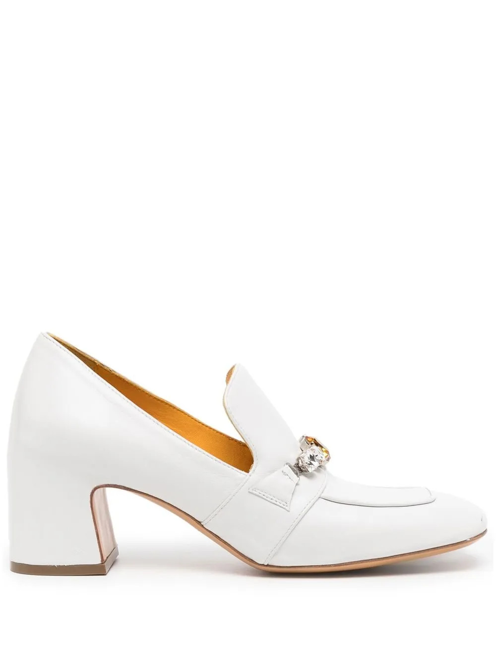 Madison.Maison crystal-embellished Loafers | White | FARFETCH | Farfetch Global