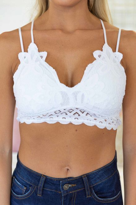So This Is Love White Lace Bralette | The Pink Lily Boutique