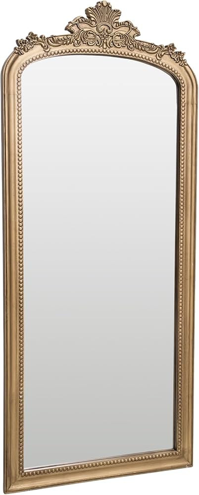 Vintage Gold Floor Mirror Floor Leaning, Antique Ornate Wall Mirror Full Length, French Baroque F... | Amazon (US)