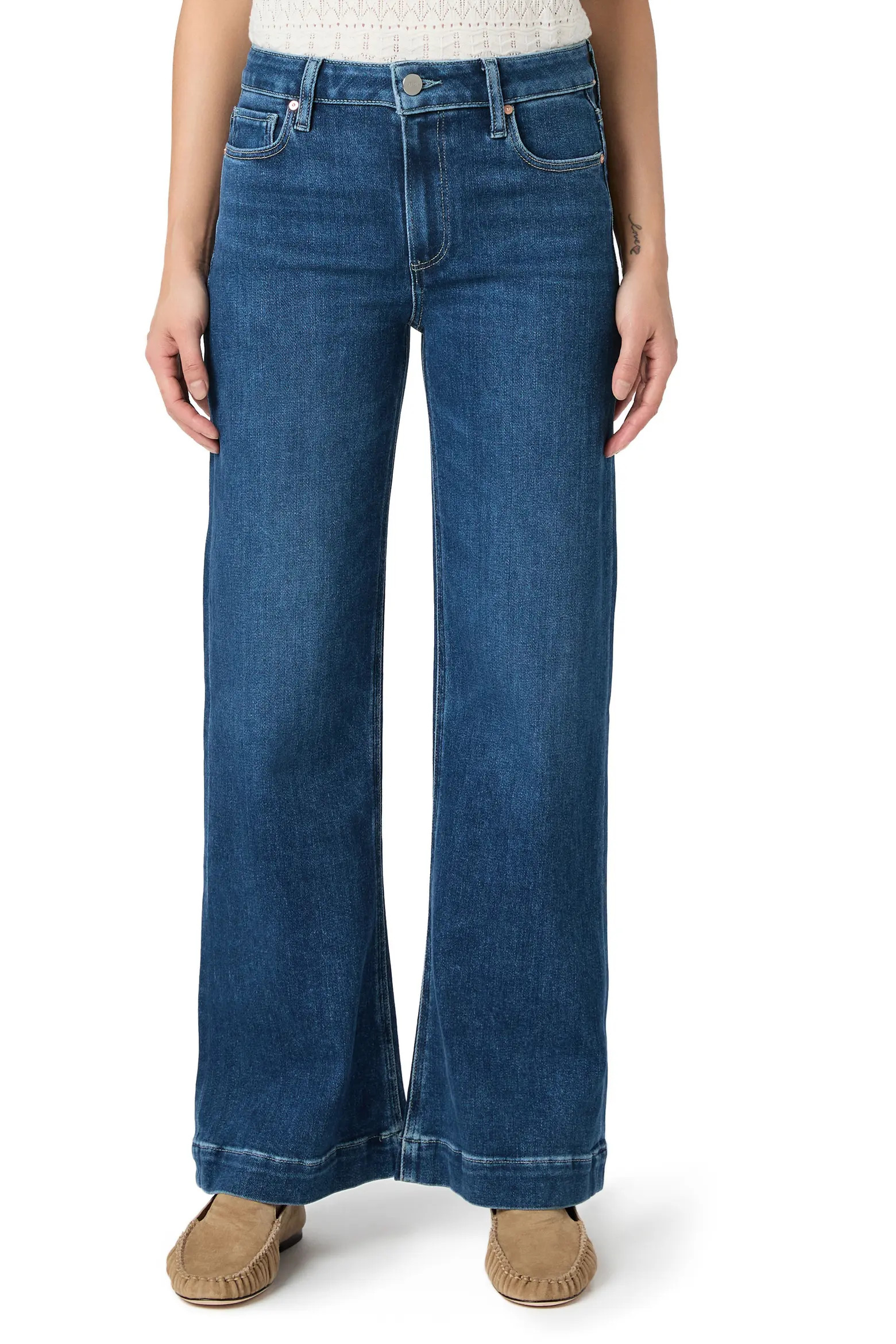 PAIGE Leenah High Waist Wide Leg Jeans (Women) | Nordstrom | Nordstrom
