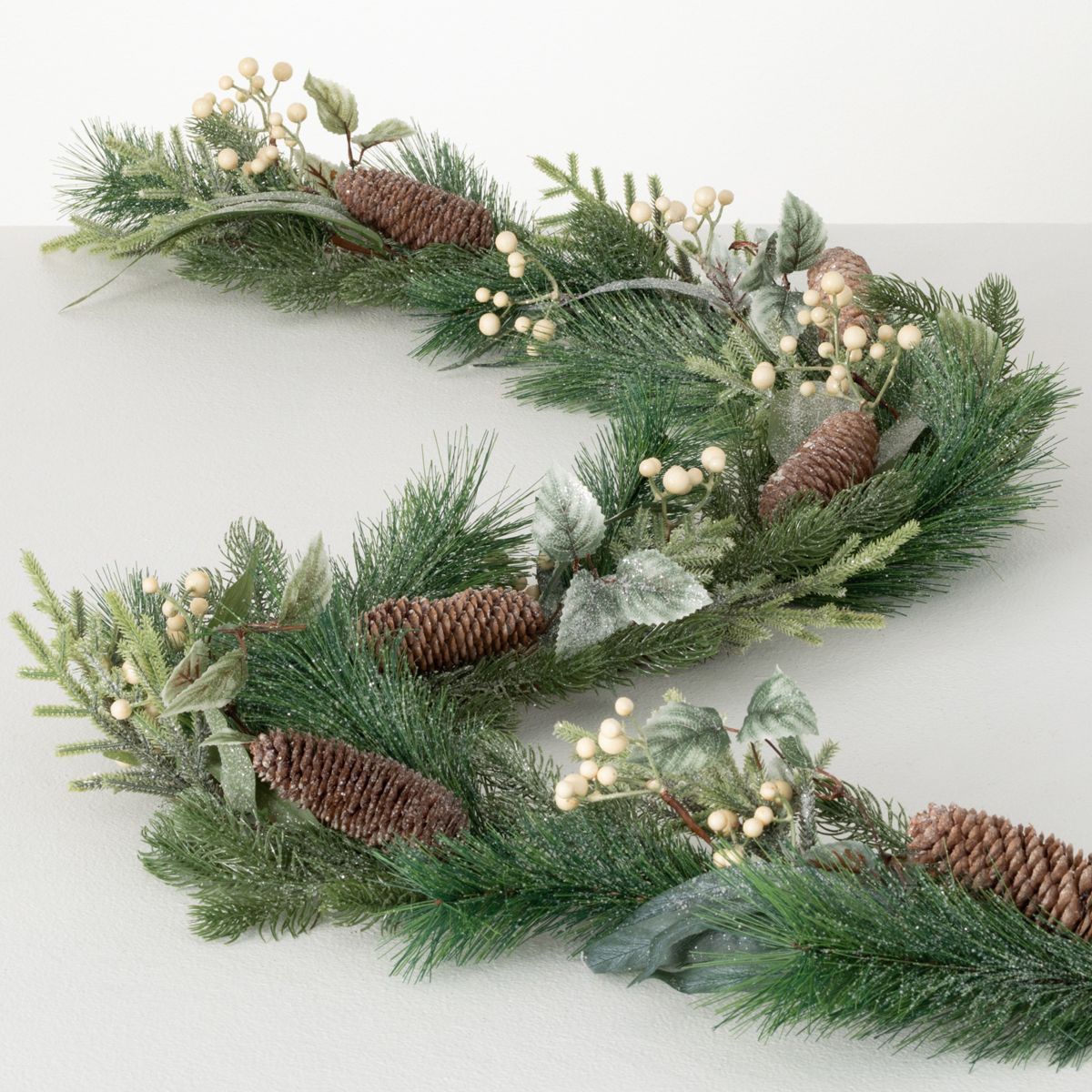 6'L Sullivans Berry And Pinecone Garland, Green Christmas Garland | Target