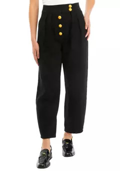 ENGLISH FACTORY Cropped Denim Trouser Pants | Belk