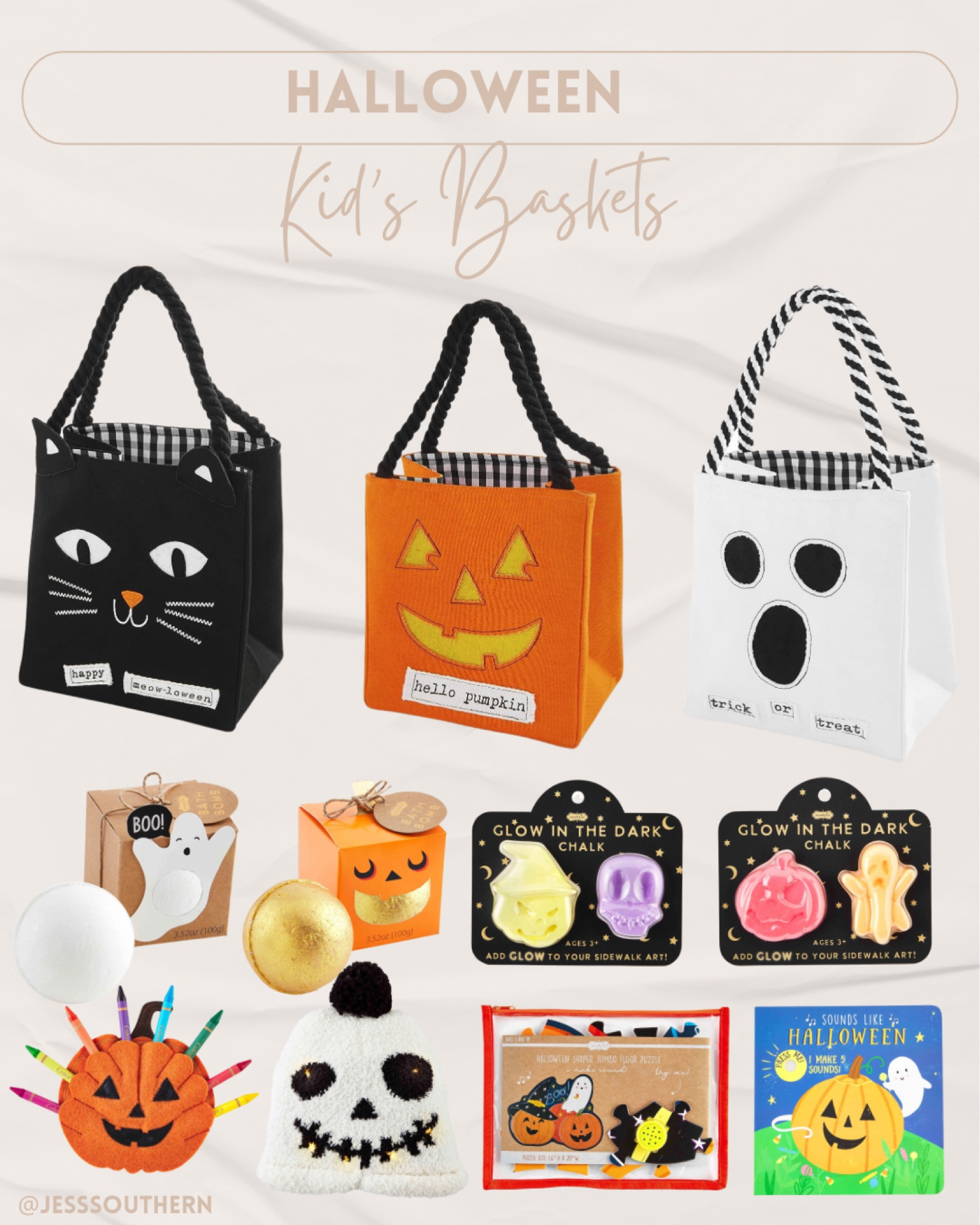 The cutest festive halloween items to put together for your little ones. I love these bags from Mud Pie! #mudpie #halloween #LTKhalloween 

#LTKfamily #LTKunder50 #LTKkids