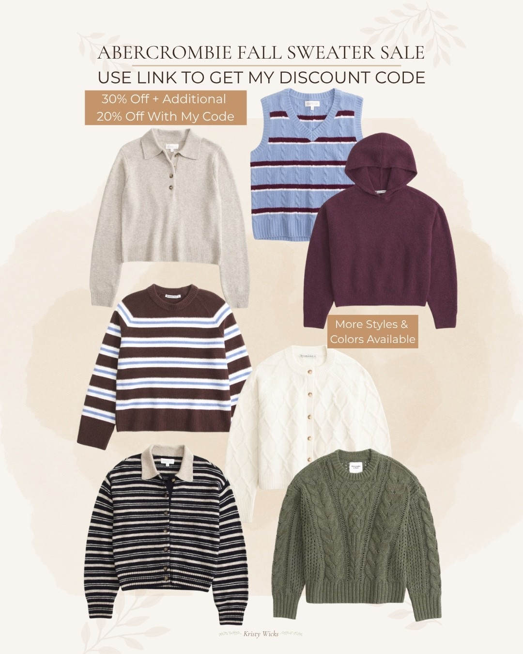 LTK Fall Sale!
Excited to share LTK exclusive Sale! It's stackable so you get an additional 20% off the sale price. 
Click on the item you want  to purchase and you will see the link to copy for the discount.
Add the code when you checkout to receive the discount.