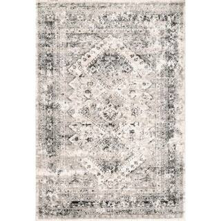 nuLOOM Vintage Speckled Shaunte Silver 10 ft. x 14 ft. Area Rug-CFDR05A-10014 - The Home Depot | The Home Depot
