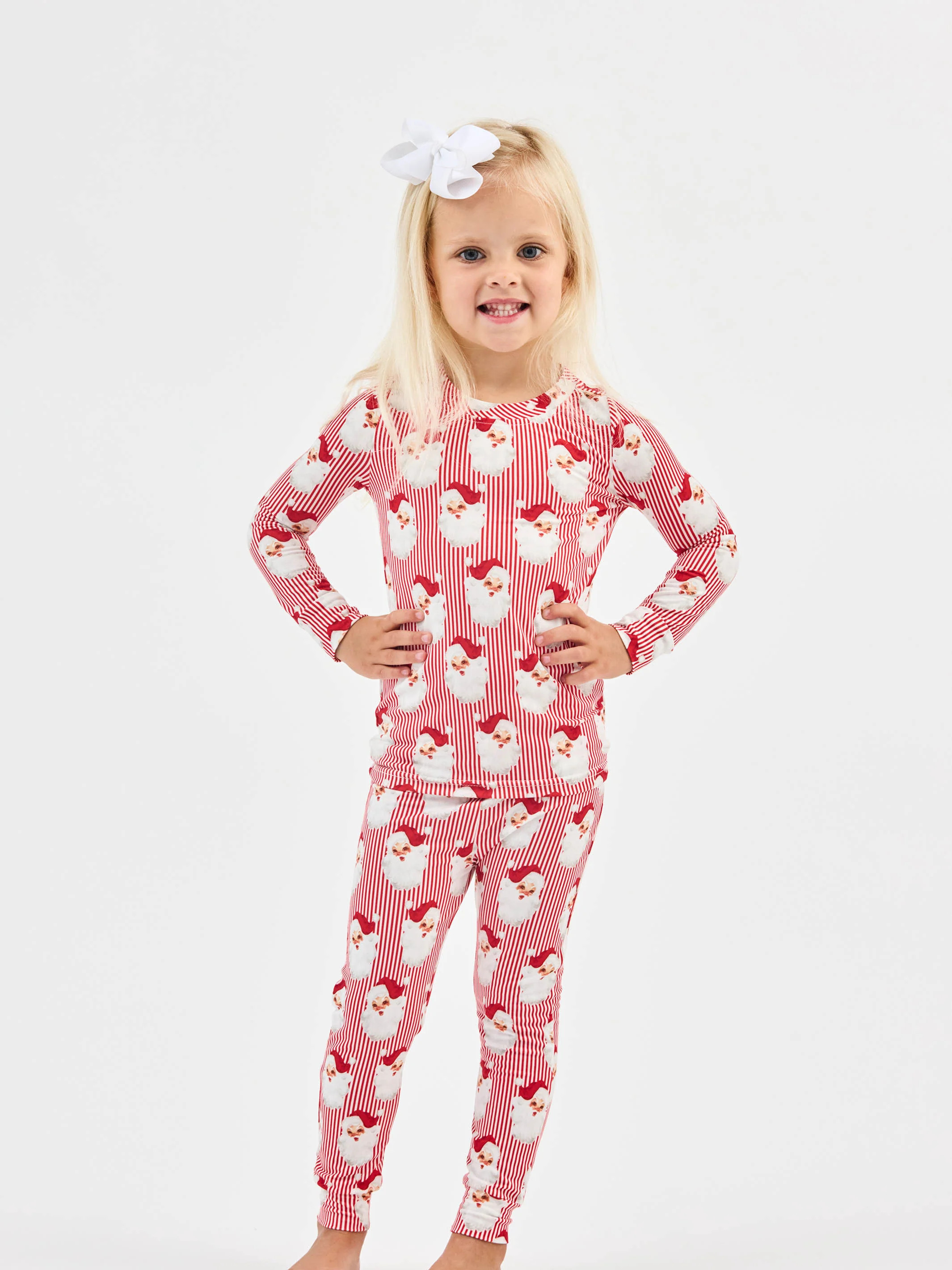 Toddler Pajama Set | Santa Baby Red | Mary Square