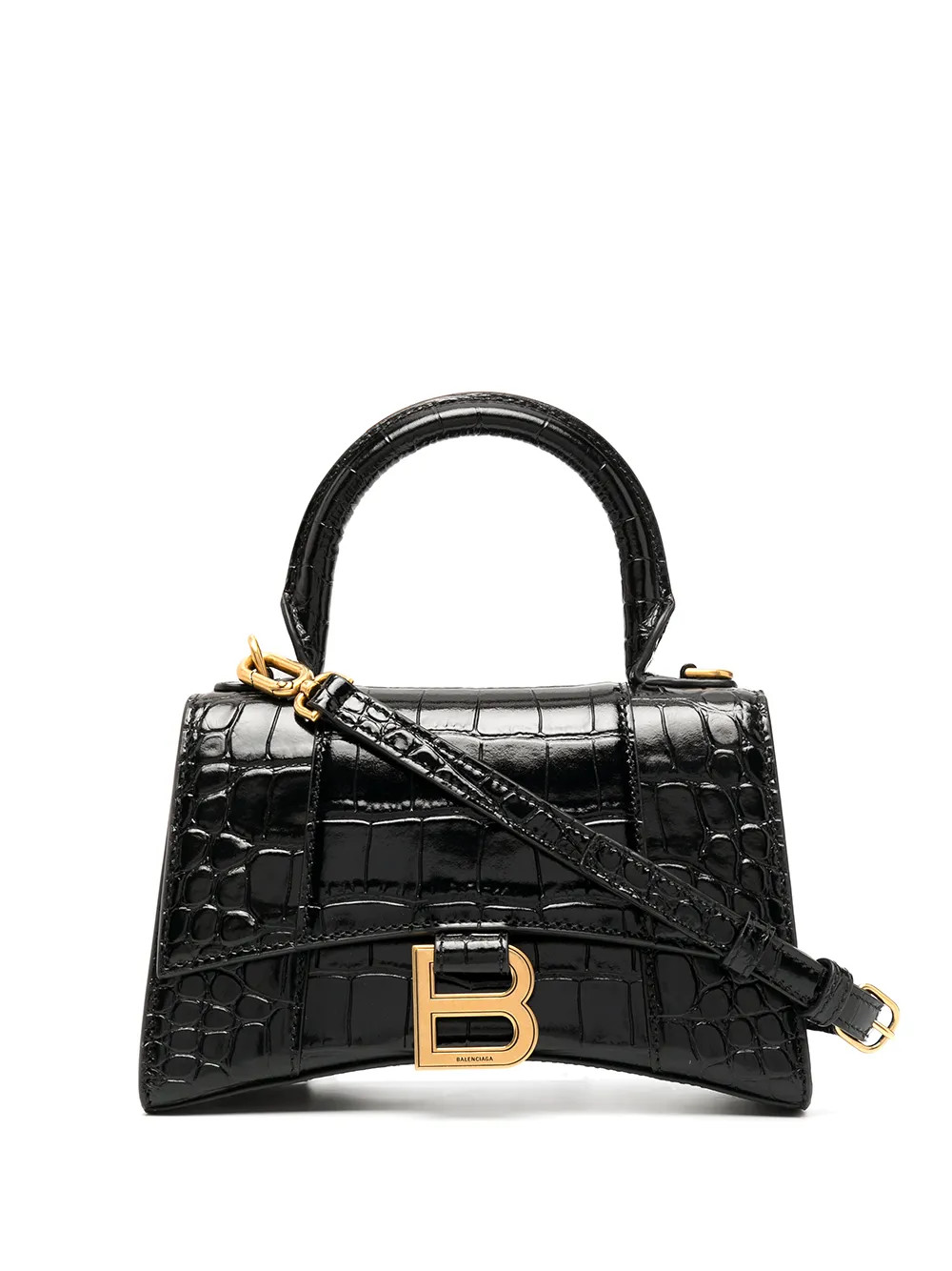 Balenciaga Hourglass XS top-handle Bag | Black | FARFETCH | Farfetch Global