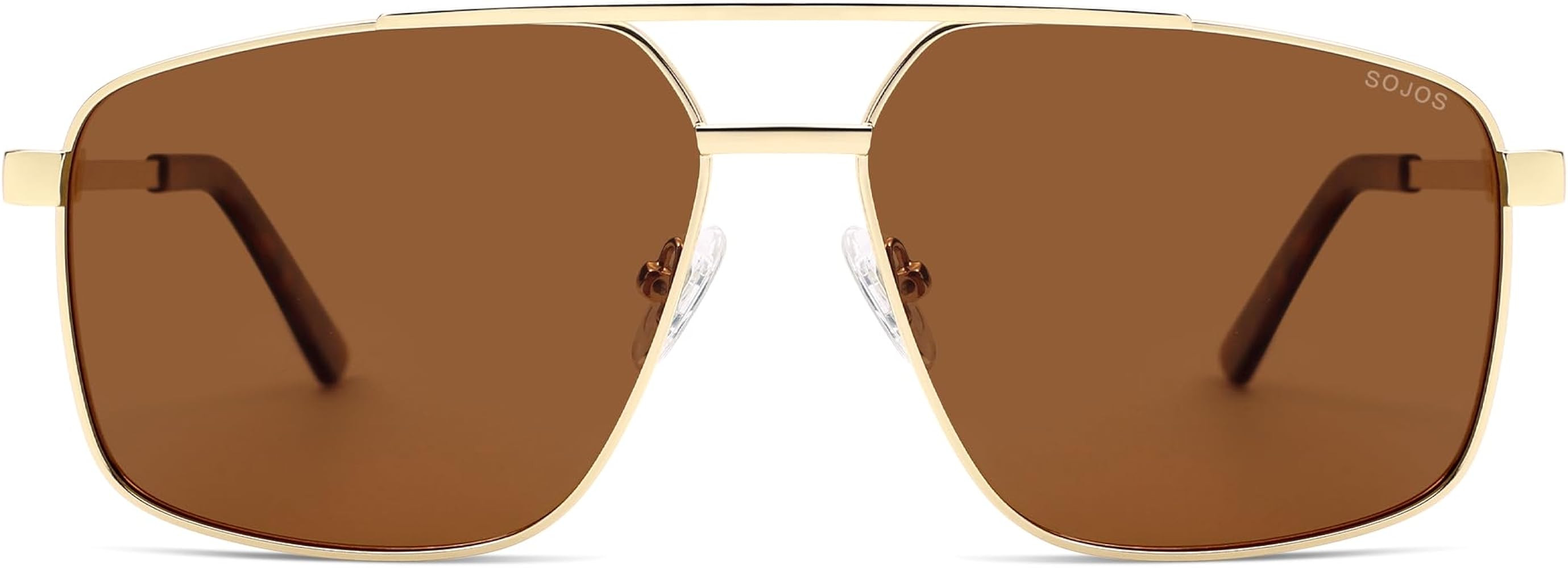 SOJOS Trendy Square Polarized Aviator Sunglasses for Women Men, 80s 90s Retro Vintage Aviators SJ... | Amazon (US)