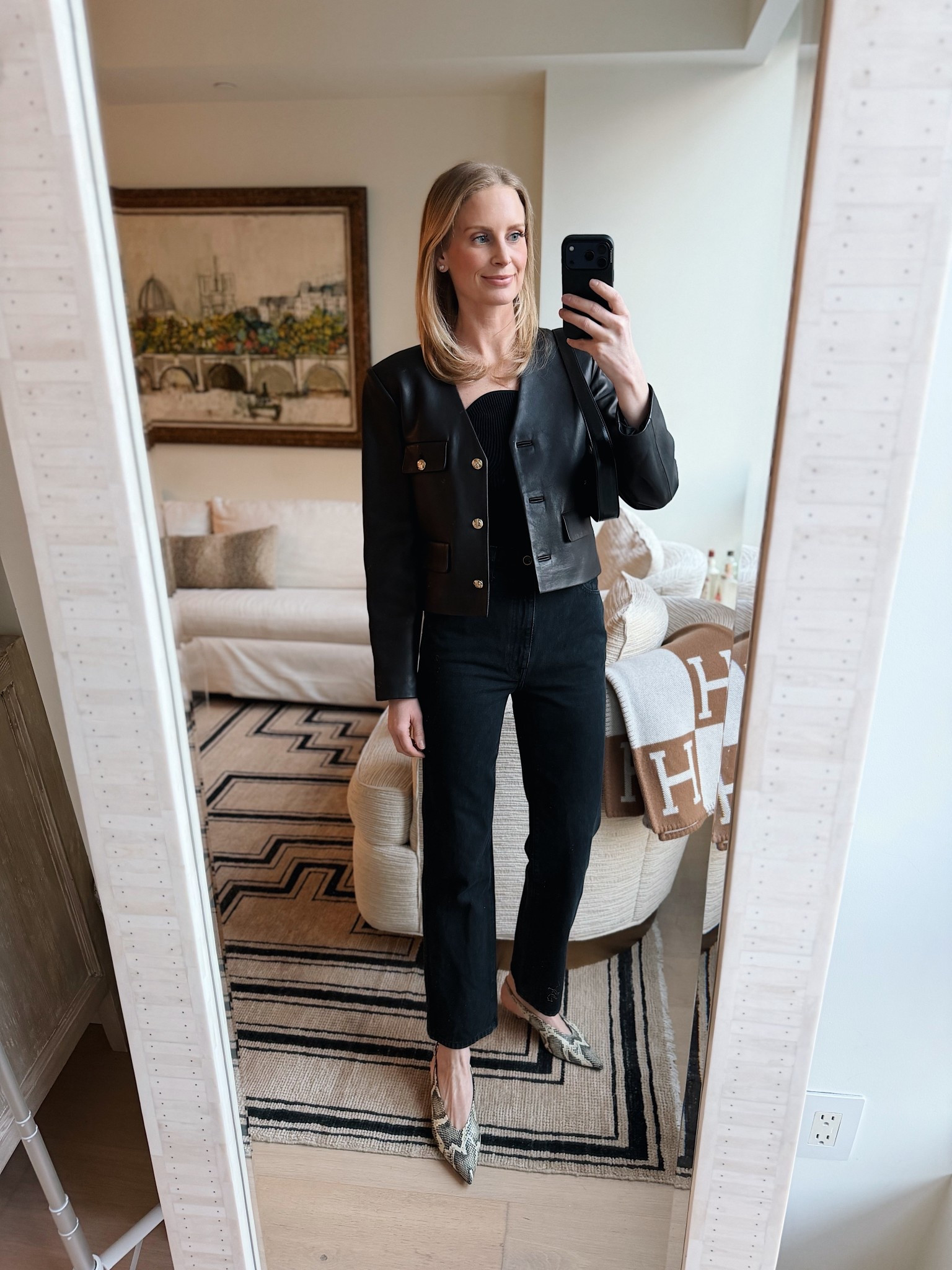 Tonight 🖤 jacket is old Anine Bing! 

#LTKootd