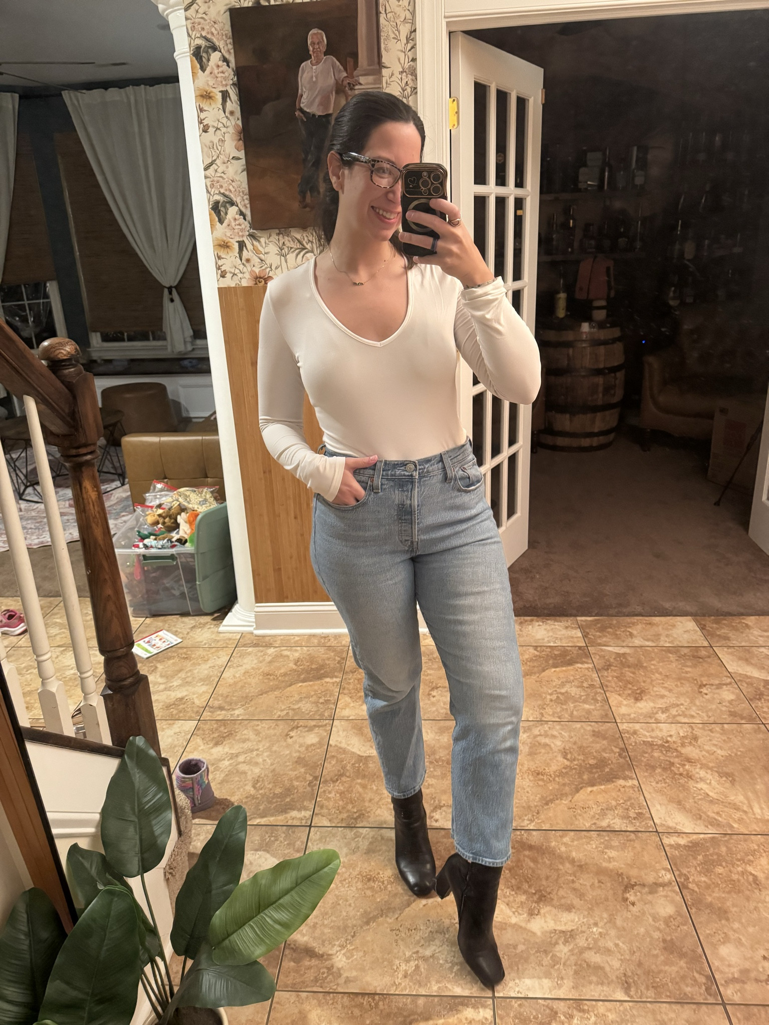 Casual but cute! I love pairing a white top with denim. 

#LTKmomlife #LTKootd #LTKgrwm