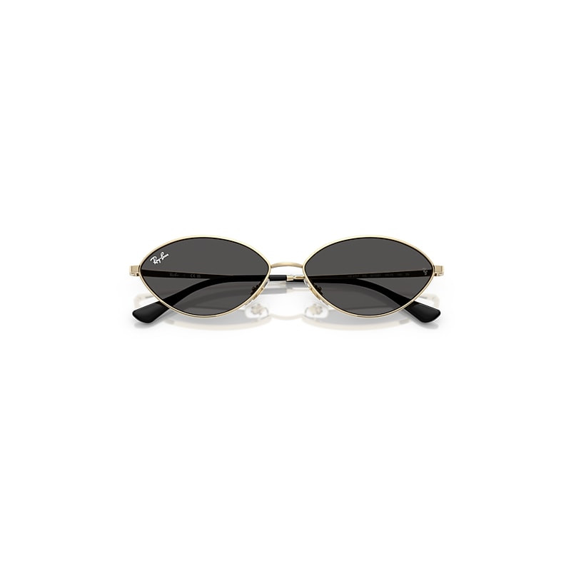 Ray-Ban Kai Bio-based Sunglasses Pale Gold Frame Grey Lenses 59-15 | Ray-Ban (US)